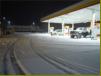 Thursday 22.12.2011 - wiedermal Schnee an der "neuen" Tankstelle - knapp 10 cm