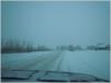 Friday 3.02.2012 - Blizzard, unsere Strasse zum Hwy 119 um 8:30 Uhr