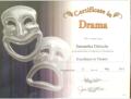 Drama (Theater) - hervoragende Leistung in Schauspielerrei