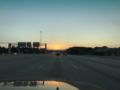 Monday 3.7.2017 - Sonnenaufgang in Houston - 6:30 Uhr auf'm Weg zur Arbeit