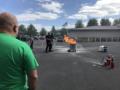 Thursday 19.7.2018 - heute war Brandschutztraining bei Kathrin im Geschft ...