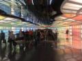 mglicherweise das Beste am Airport in Chicago- Lightshow zwischen Terminal B und C