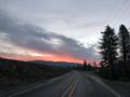 Wednesday 2.1.2019 - Sonnenaufgang am Cowlitz River kurz vor Kelso ...