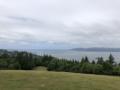 ... Ausblick von der Column in Astoria zur Mndung vom Columbia River ...