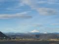 ... in Mittel Oregon sieht man im Norden und Westen die alten Vulkan Berge, hier Mt Jefferson ...