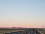 Thursday 20.1.2022 - Sonnenaufgang auf'm Hwy 74 / Carefree Hwy in der Nhe vom Lake Pleasant ...