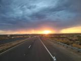 Friday 15.7.2022 - Sonnenaufgang im Hintergrund - Regenschauer im Vordergrund