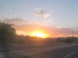 ... am Abend hat sie dann noch einen Sonnenuntergang in Arizona fotografiert