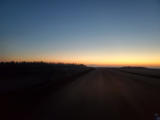 Wednesday 1.2.2023 - Mal wieder ein Sonnenaufgang, diesmal nördlich von Maricopa am Hwy 347 ...