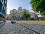 ... am Abend sind wir noch in die Innenstadt von Dresden ...