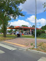 ... hier gibt es Circle K Tankstellen - ich hatte meine Tankkarte nicht dabei  :-)