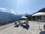 ... zuerst ein bisschen Kaffee und Kuchen mit Blick auf Eiger, Mönch und Jungfrau ...